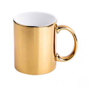 Blank Sublimation Gold Mugs (330ml, high grade AAA)