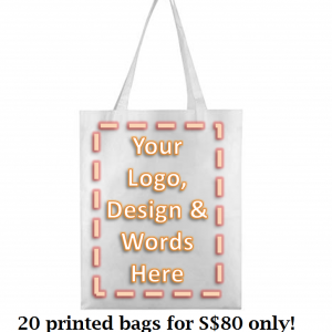 Singapore Cheap Fast Silkscreen Non-Woven Tote Bag Printing (A4 size)