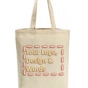 Custom Printed Canvas Cotton Tote Bag (30x35cm No Zip) Practical Corporate Gift