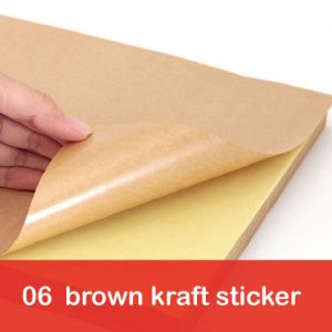Brown Kraft Label Stickers Printing Service Pricelist Singapore Prices