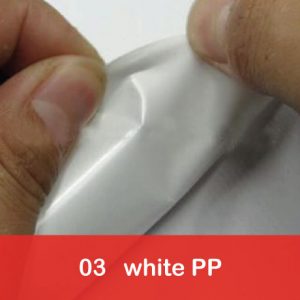 White PP Stickers Printing Services Singapore Custom Sticker Price