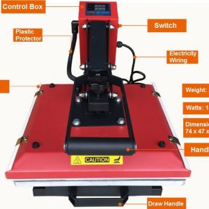 Pull Out Drawer-type Tshirt Flatbed Printing Heatpress Machine
